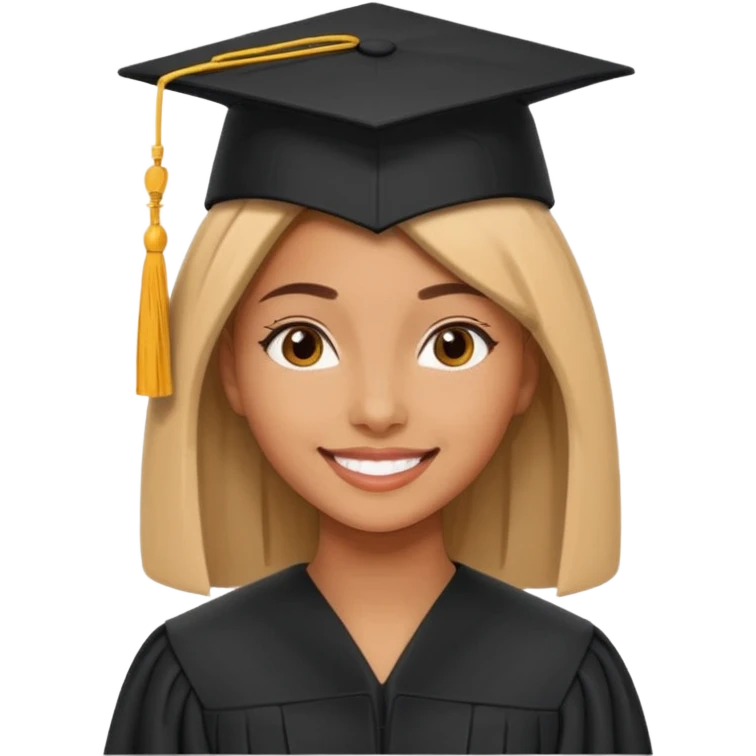  بنت حنطية متخرجة على قبعة تخرجها اسم zain emoji