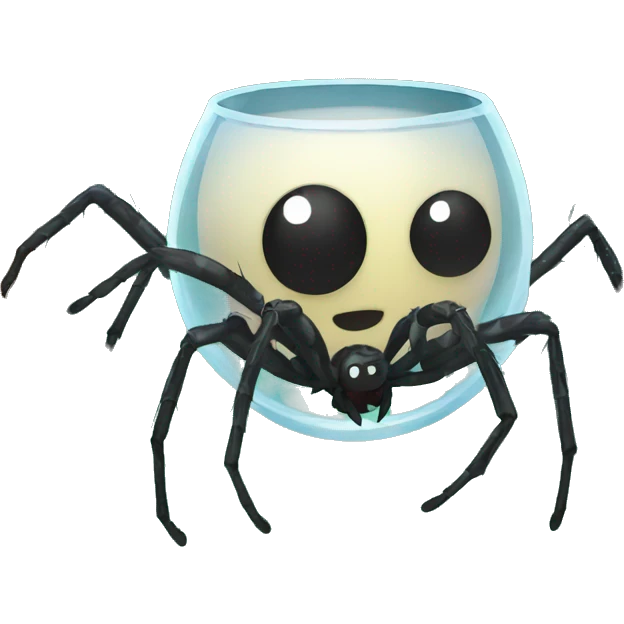 Spider under a Glas  emoji