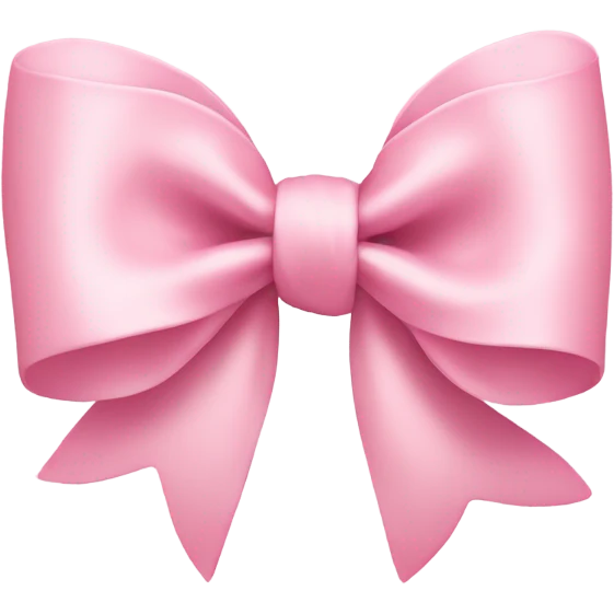 light pink bow on light pink bow emoji