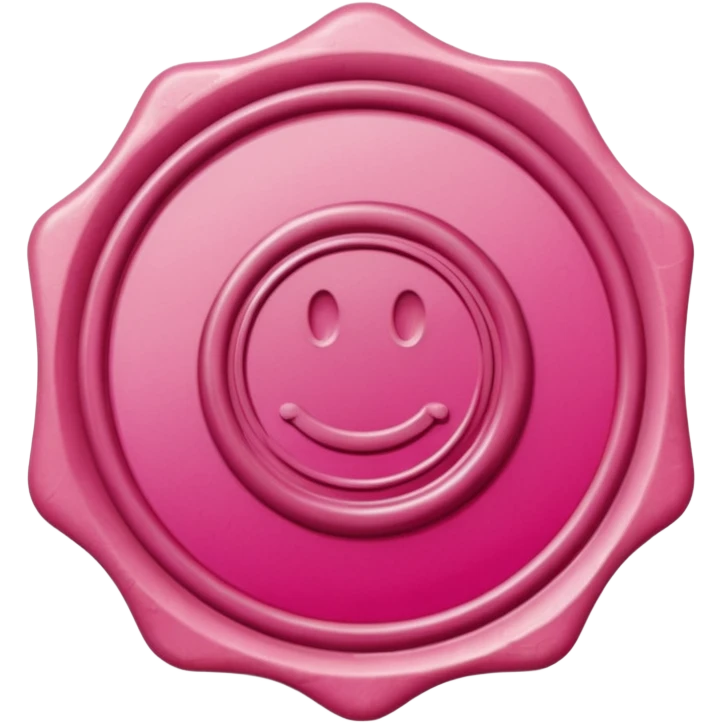 pink wax seal envelope emoji