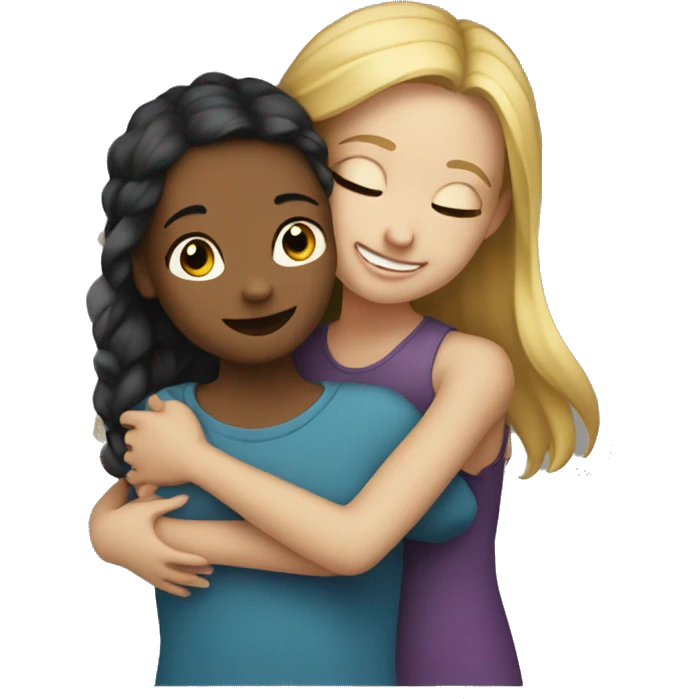 a girl’s hugging a girl emoji