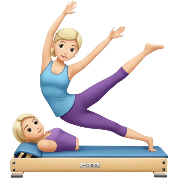  Girl playing pilates emoji