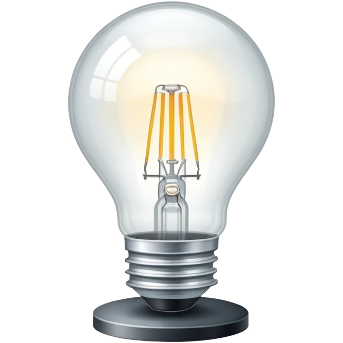 halogen lamp with bright white light emoji