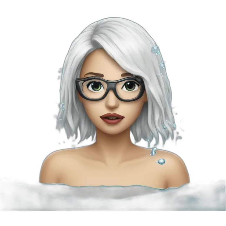 Lisa’s gaga in water emoji