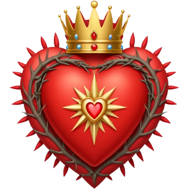 Catholic Sacred heart without jesus emoji
