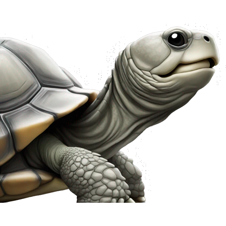 happy tortoise grey colour emoji