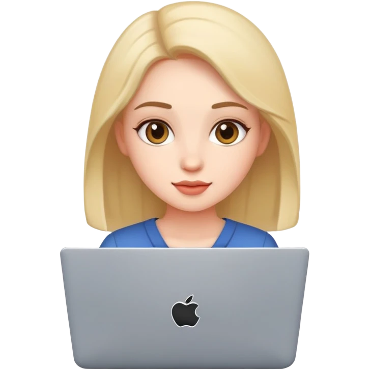 cute woman with laptop emoji