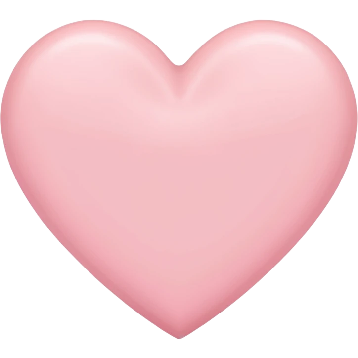 pastel pink heart emoji