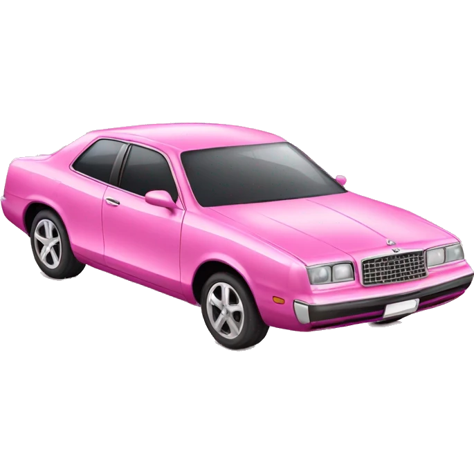 a pink glamorous car   emoji