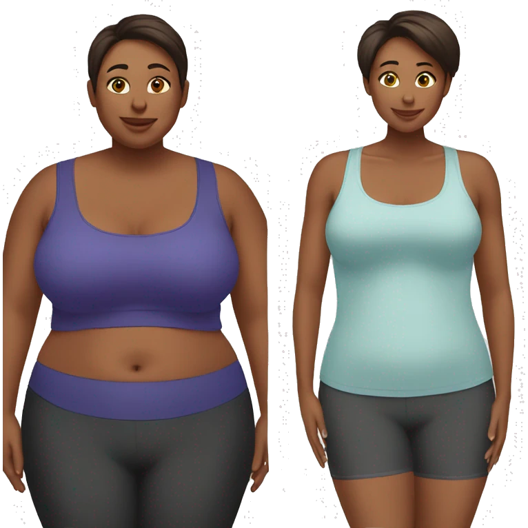 Weight loss before and after  emoji