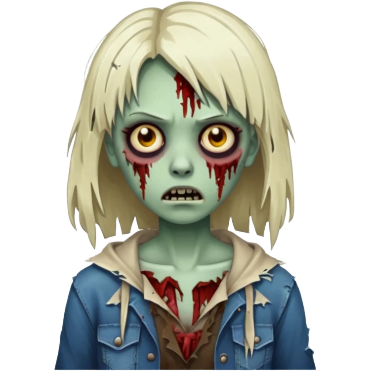 zombie girl franja emoji