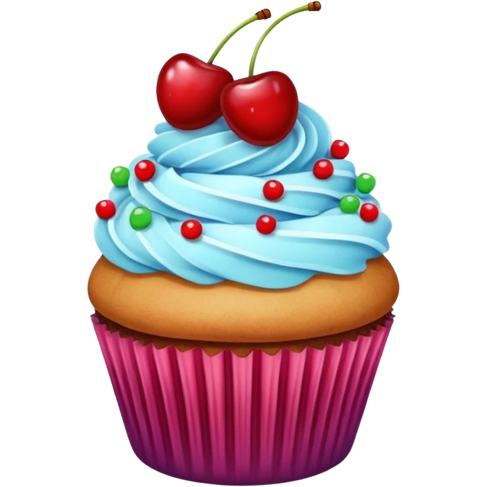 Cupcake with Cherries  emoji