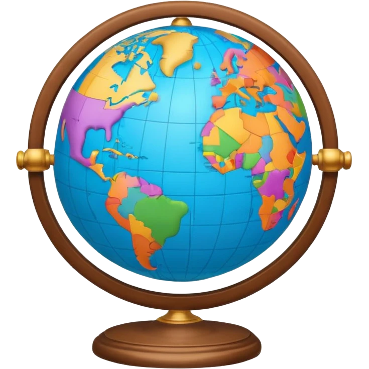 open atlas with a globe above emoji