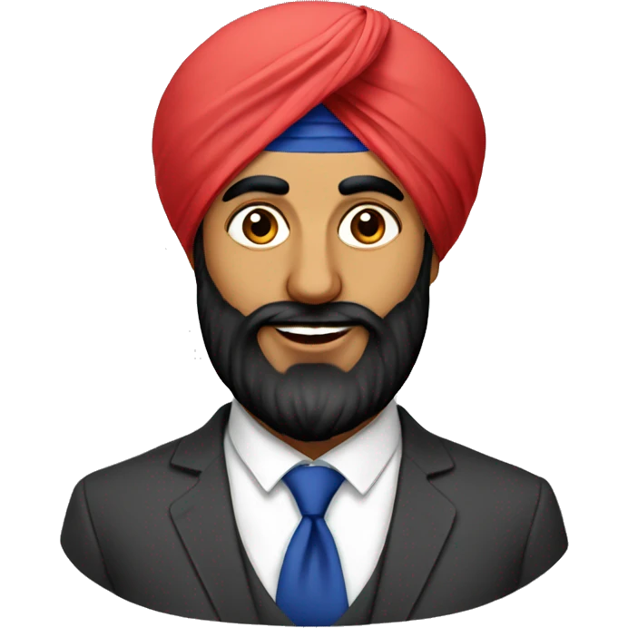 Sikh dumalla with farla emoji