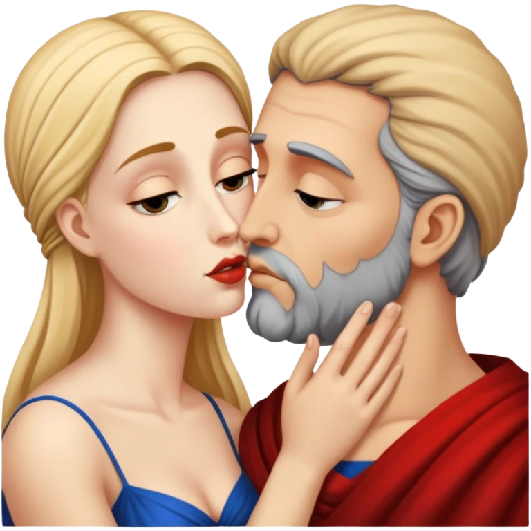 Jocasta and Oedipus kiss emoji