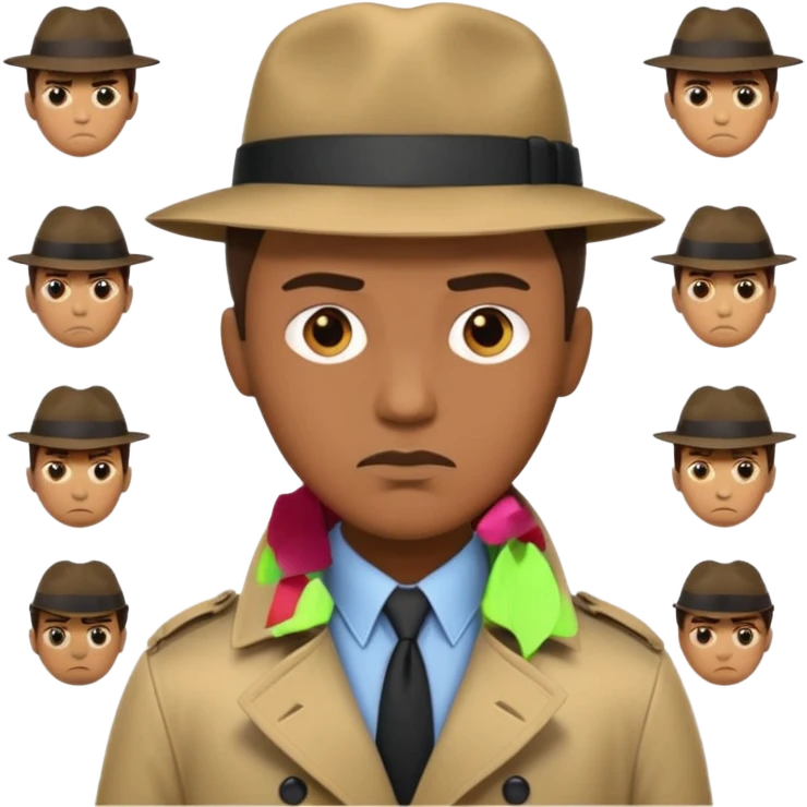 a detective film - several emojis emoji