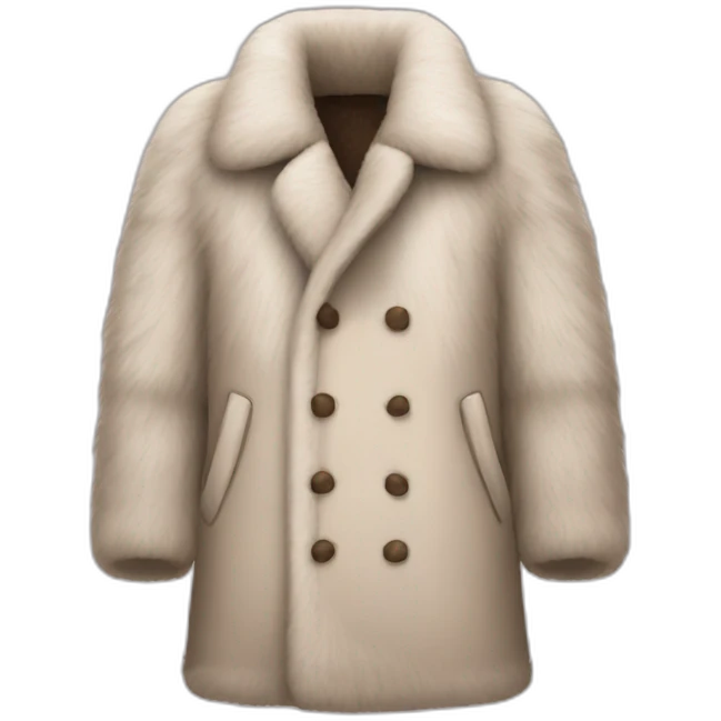 Fur coat emoji