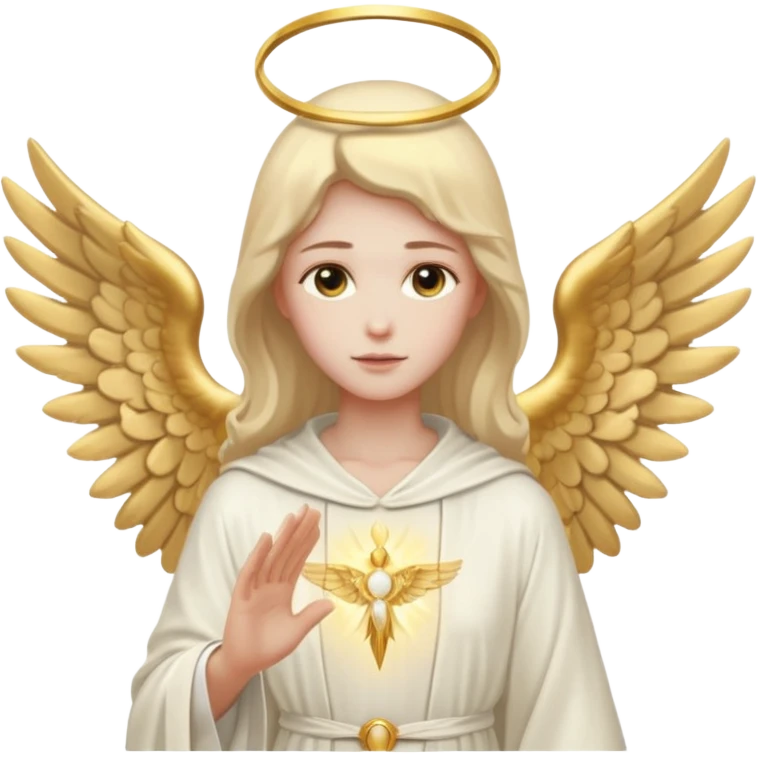 Aesthetic biblical faceless archangel emoji