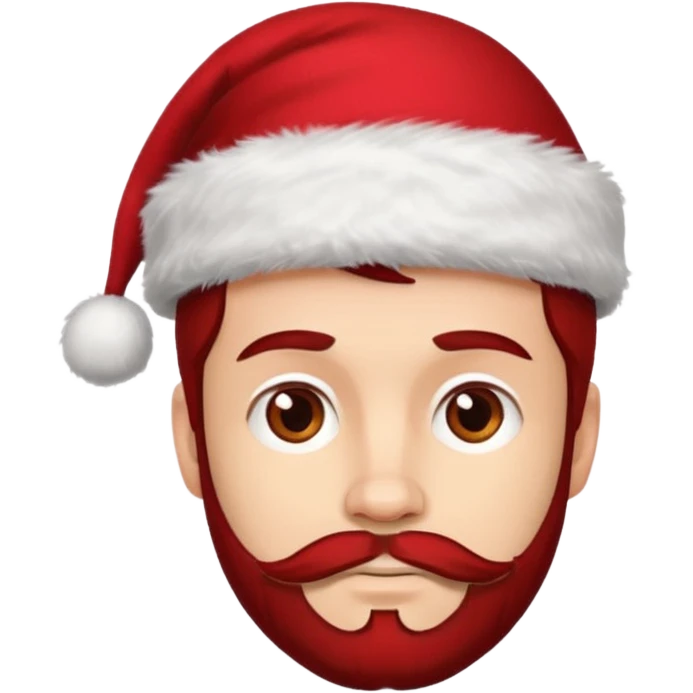 SCOTTISH MAN WITH STUBBLE WITH XMAS HAT emoji