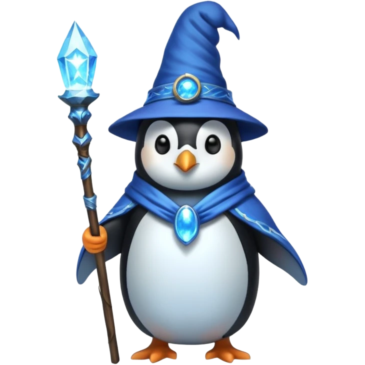 Penguin Wizard emoji