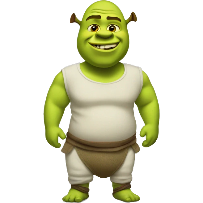 Shrek in diapers emoji
