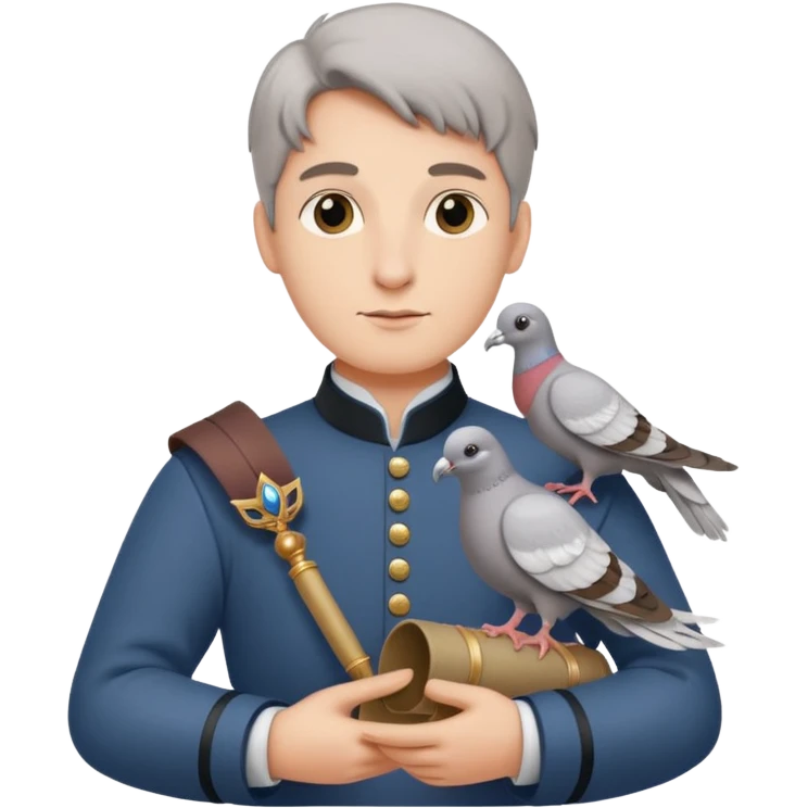 Fanfare as a lord has received a carrier pigeon from a fellow lord. Make sure to include the lord emoji