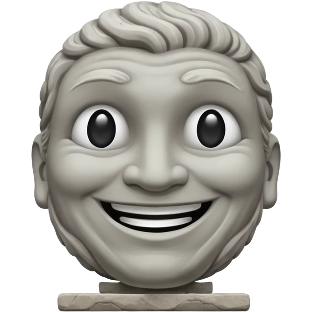 Statue of god solo leveling with big smile emoji