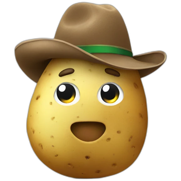 potato in hat emoji