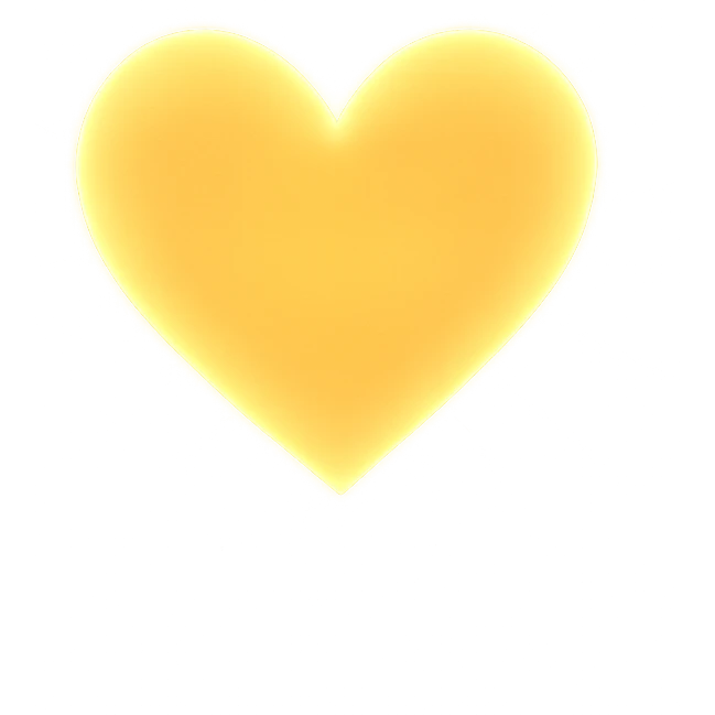 heart with a radiant golden glow emoji