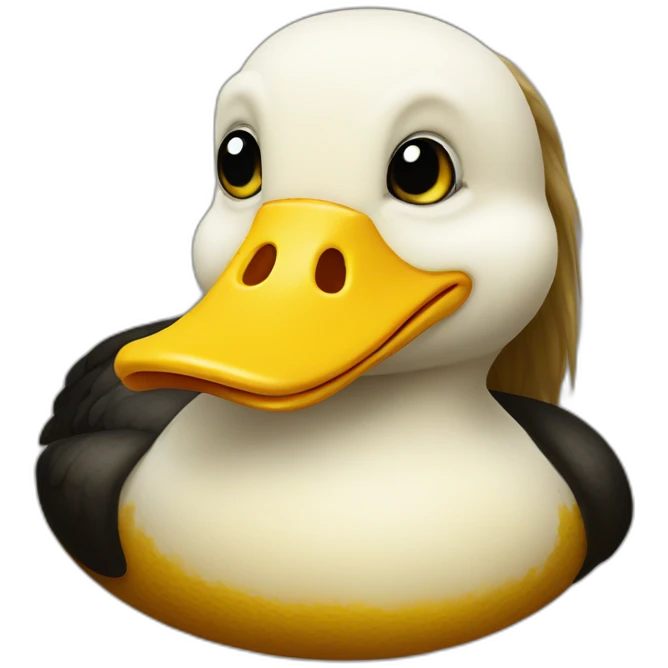 Mona lisa duck emoji