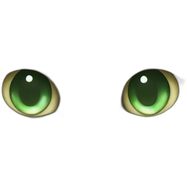 Persian white cat with green eyes emoji