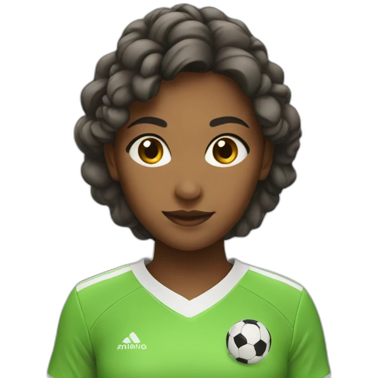 Soccer girl emoji