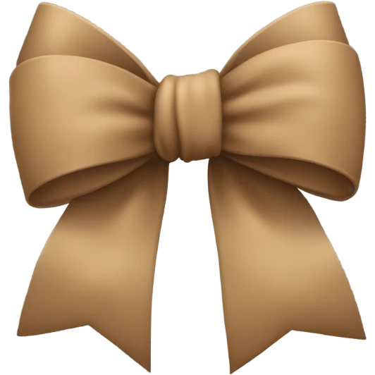 Light Brown bow  emoji