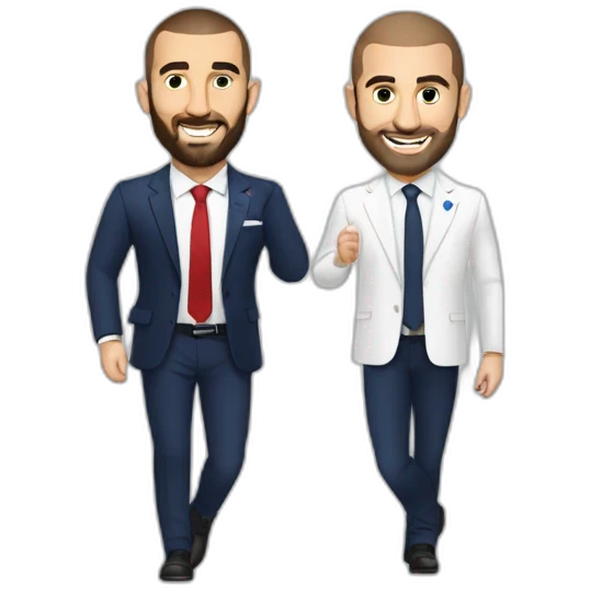 Macron et Benzema emoji