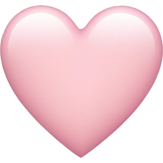 Light pink heart emoji