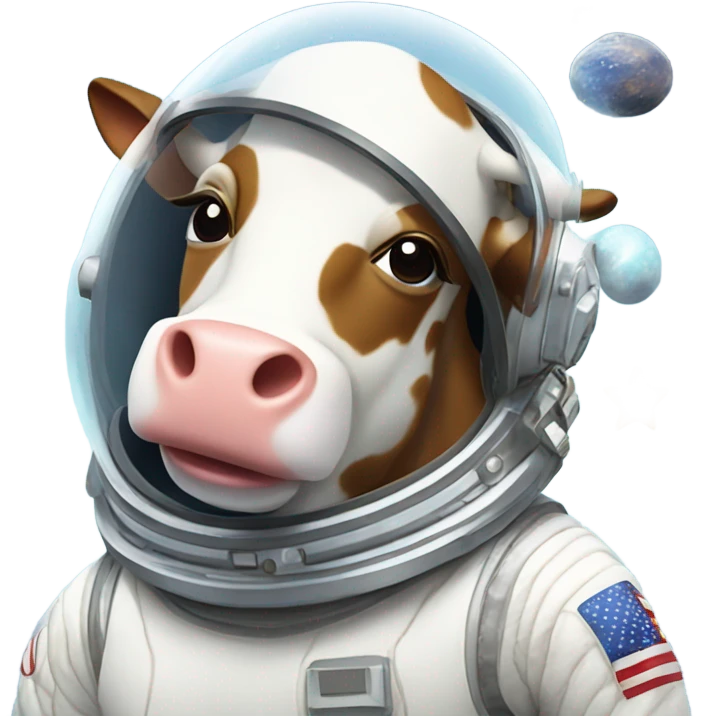 Cow in space emoji