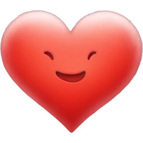 red heart with cloud  emoji