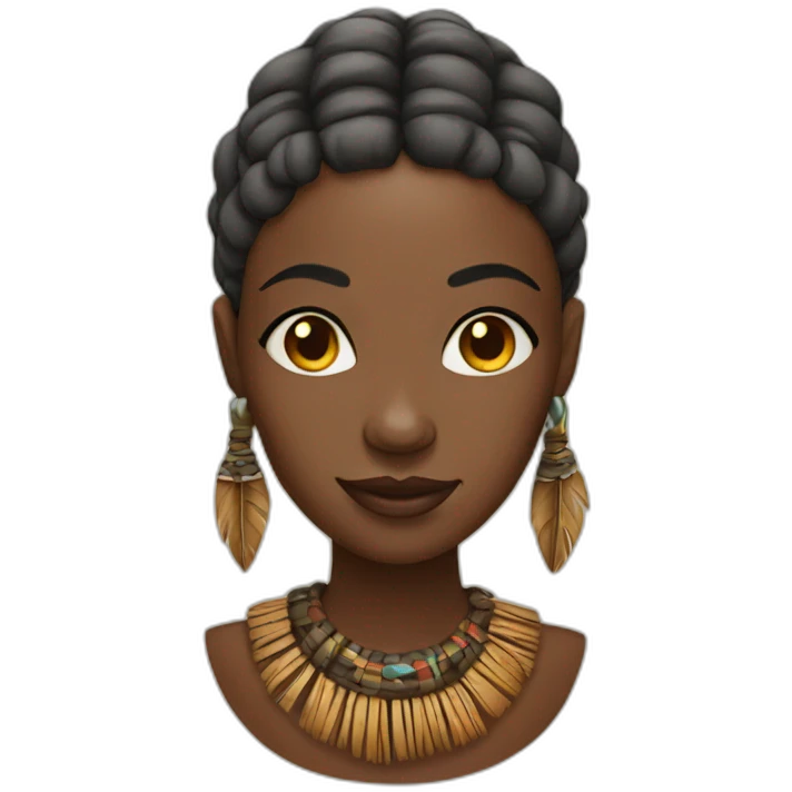 tribal african woman emoji