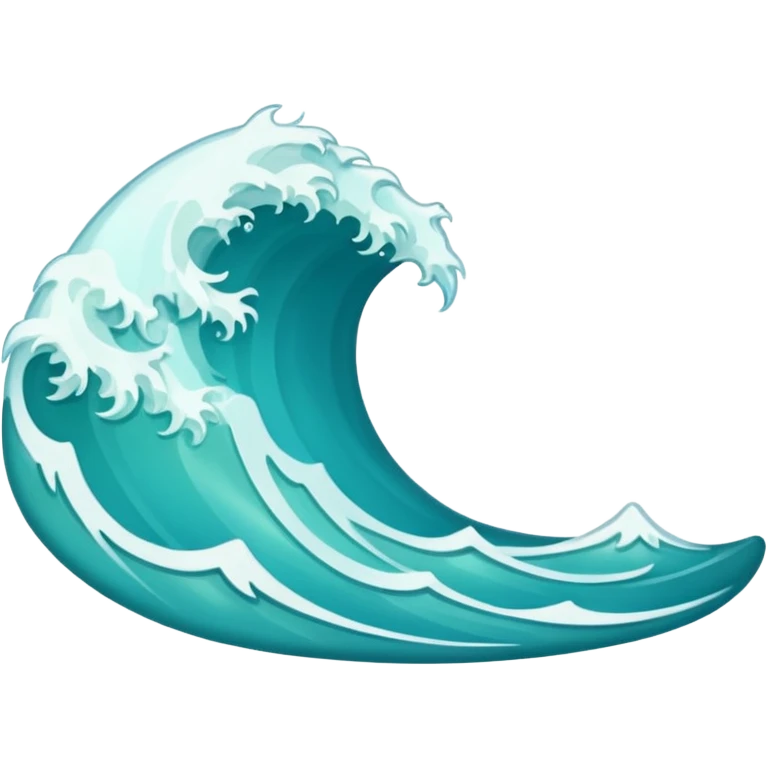 One small dainty wave emoji