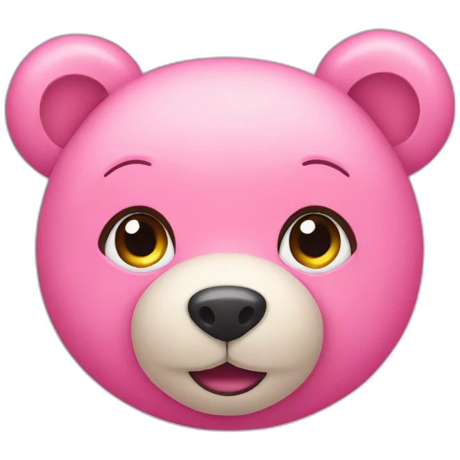 Pink teddy bear  emoji