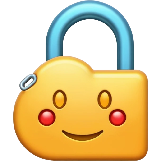 enzyme emoji style with a cartoonish active site or lock-and-key motif emoji