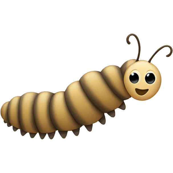 caterpillar turning into a butterfly - beige and neutral colours emoji