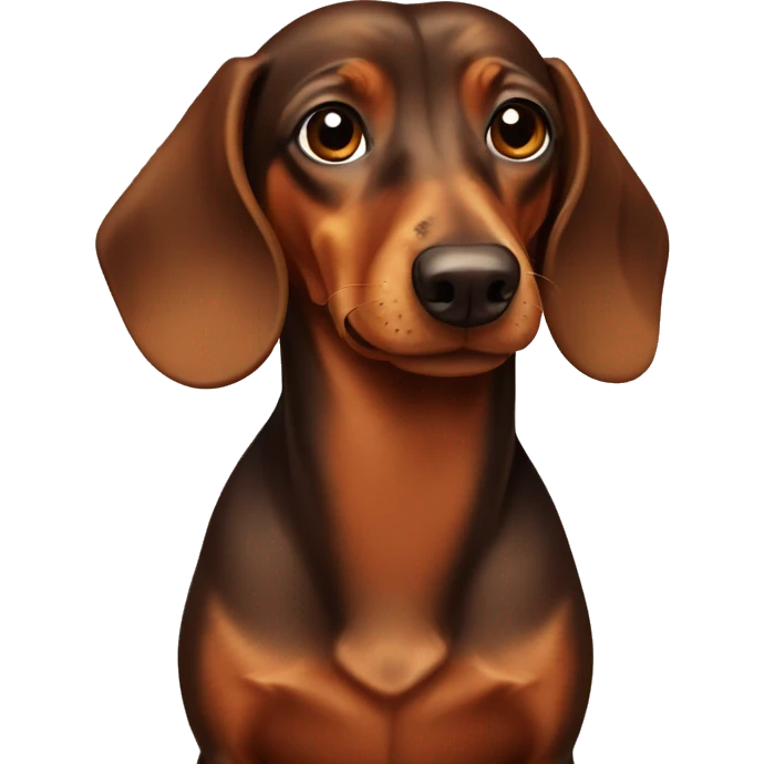 brown daschund  emoji