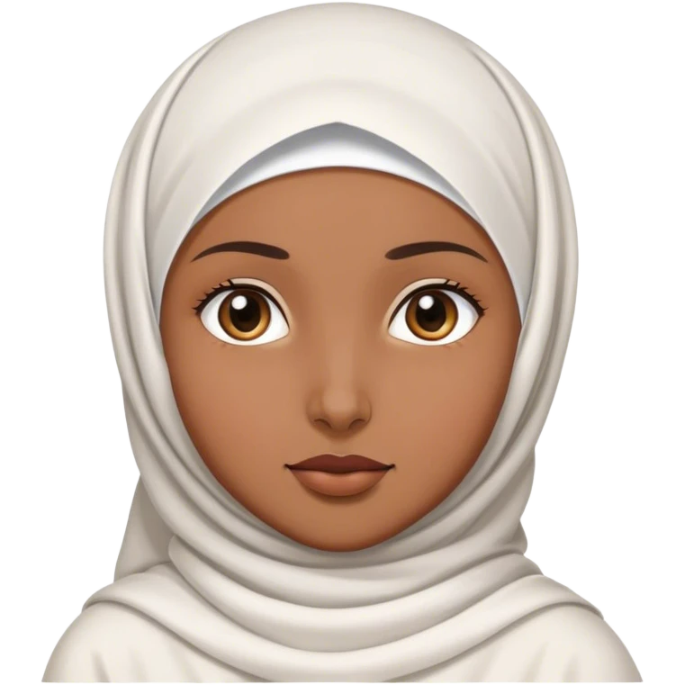 Girl in white hidjab emoji