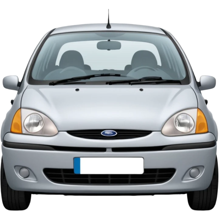 1998 Ford Fiesta LX Zetec 1.2 Front.jpg oval shaped headloghts with an oval grill  emoji