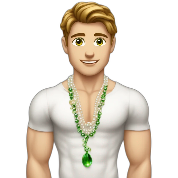 Posh-muscle-boy-with-pearl-necklace-and-green-eyes-and-brown-hair emoji