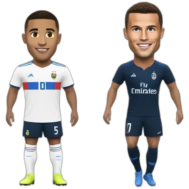 Macron avec Ronaldo emoji
