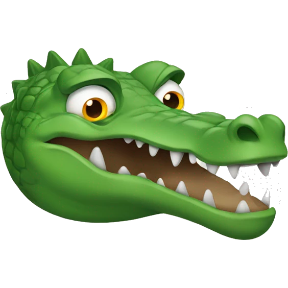 a crocodile with duck's head emoji