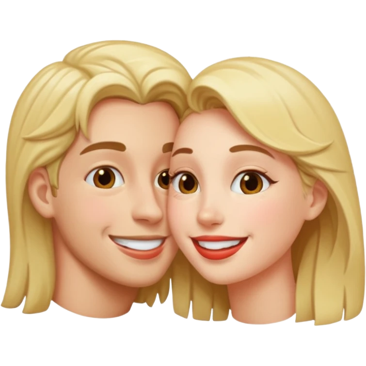 Kiss and smile emoji