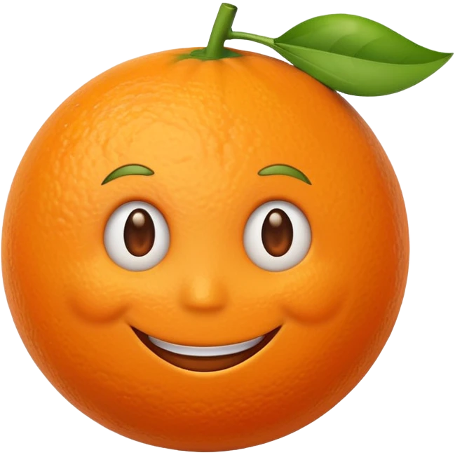 An Annoying Orange emoji
